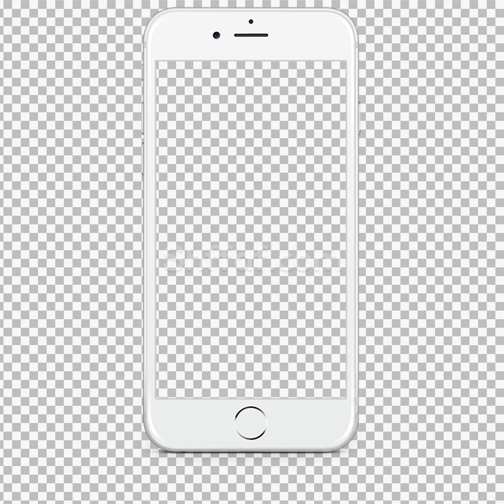 ايفون 6 موك اب خلفية شفافة iphone 6 mockup png