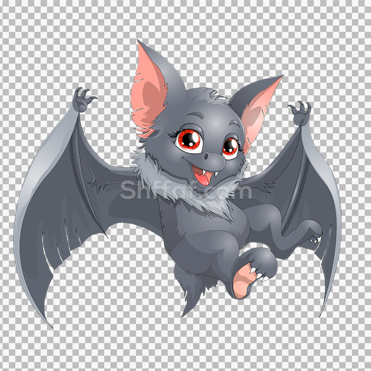 صورة خفاش صغير كرتون Bat cartoon png