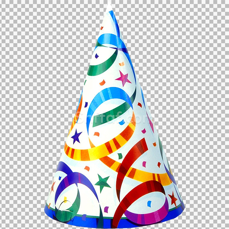 طربوش عيد ميلاد ملون بدون خلفية جودة عالية birthday cake png