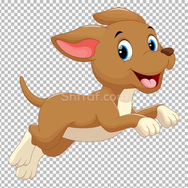 كلب جرو صغير كرتون بدون خلفية Puppy dog png