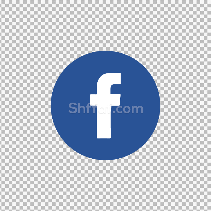 ايقونة شعار فيسبوك دائرة مفرغ facebook logo png