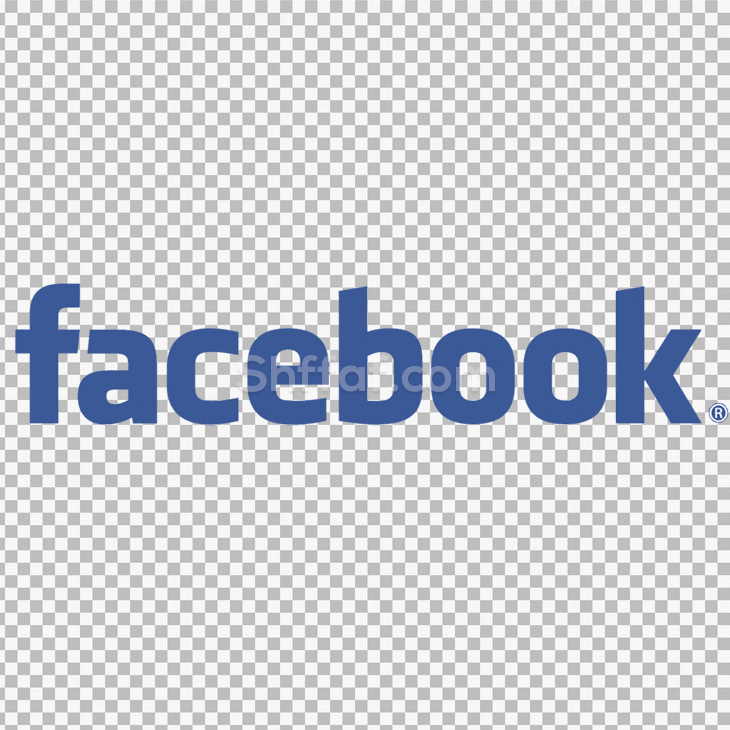 شعار فيسبوك نصي بدون خلفية facebook text logo png