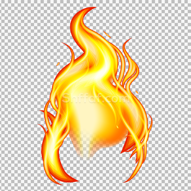 شعلة نار بدون دخان رسوم fire flame illustration without smoke PNG