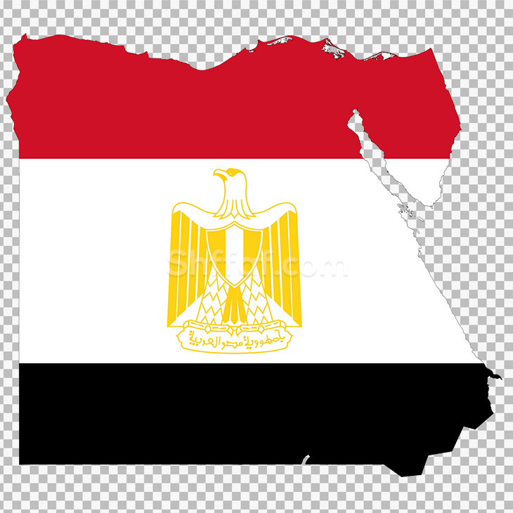 خريطة مصر مع العلم بدون خلفية egypt map flag png