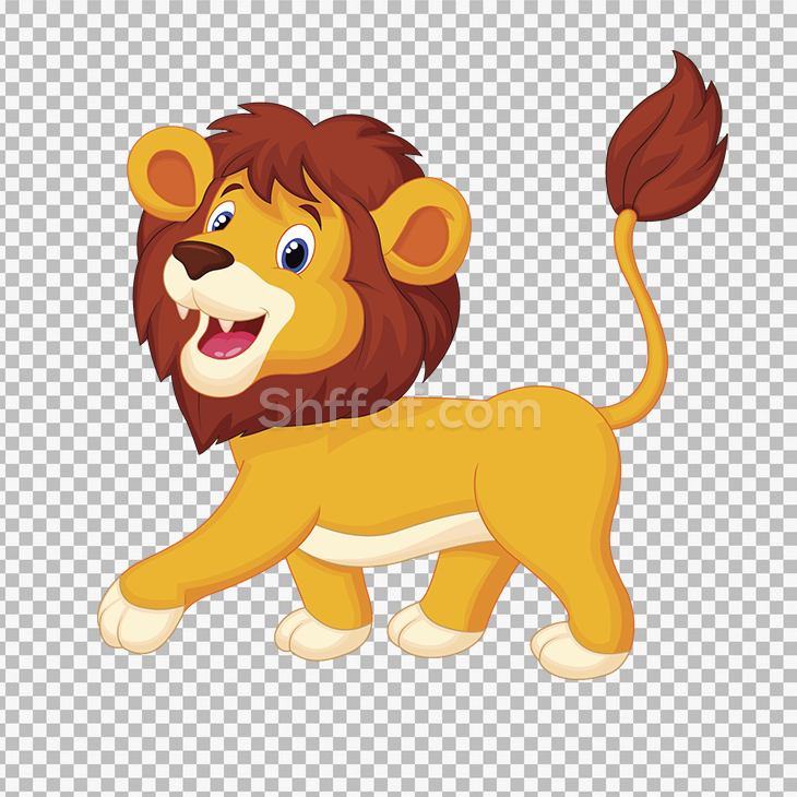 صورة اسد رسوم متحركة بدون خلفية lion png