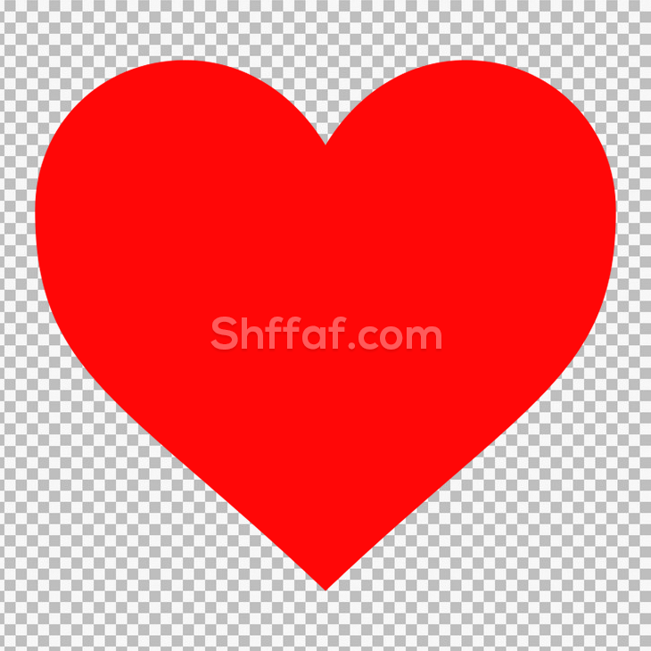 شكل قلب احمر بدون خلفية heart red png