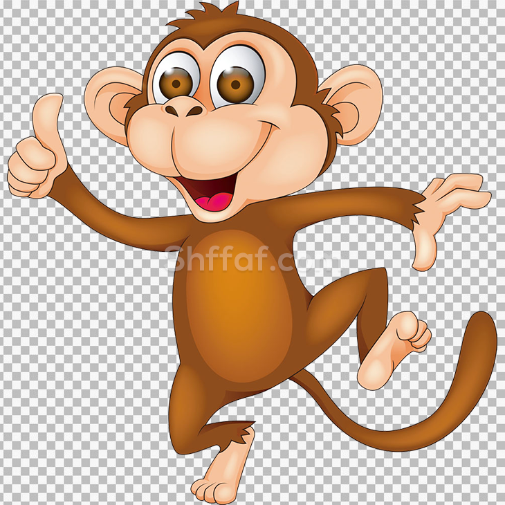 صورة قرد كرتون لطيف monkey cartoon png