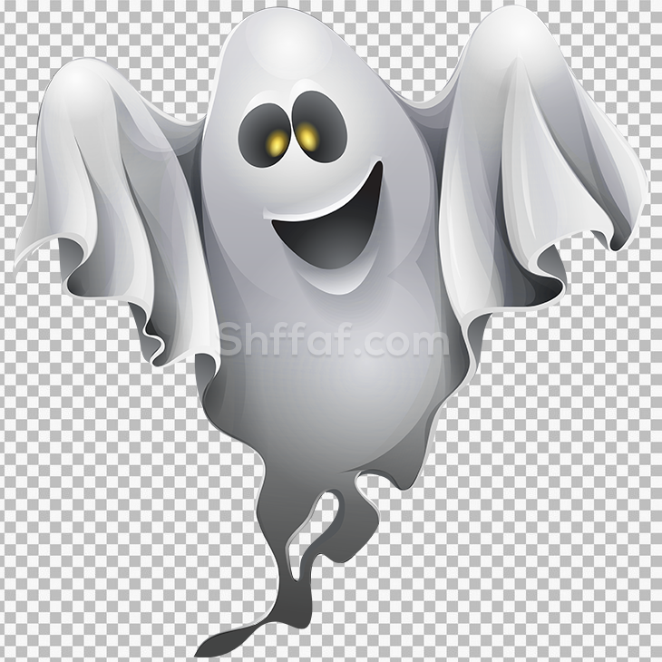 شكل شبح مخيف كرتون ghost png