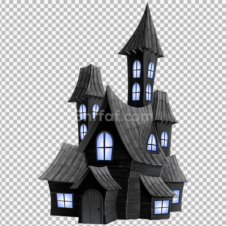 بيت اشباح مخيف كرتون Scary House png