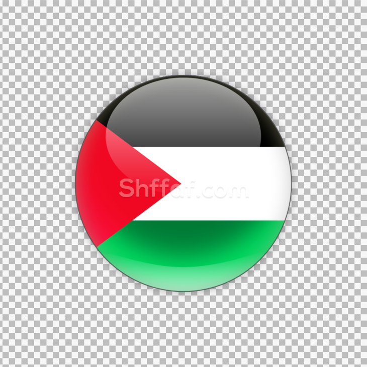 شعار علم فلسطين دائرة Palestine flag cycle png