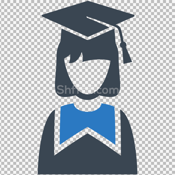 صورة خريجة لبس التخرج رسوم graduation girl icon png