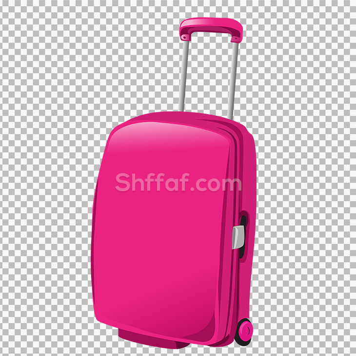 حقيبة سفر لون زهري بدون خلفية travel bag pink png