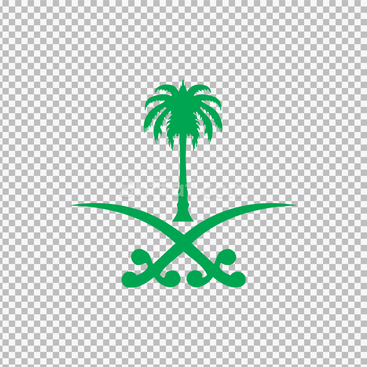 شعار السعودية عالي الجودة سيفين ونخلة Saudi Arabia State Logo