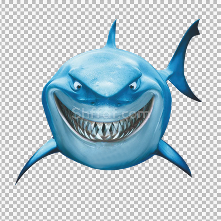 صورة قرش عملاق مخيف رسوم blue share fish png