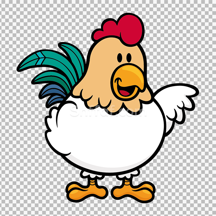 صورة دجاجة ملونة رسوم chicken cartoon png