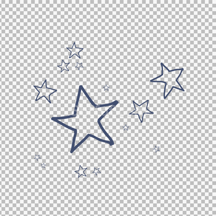 صورة نجوم اشكال واحجام مفرغ blue stars png