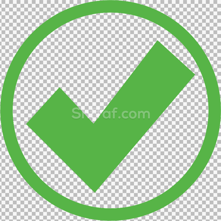 ايقونة صح تشيك لون اخضر check green icon png