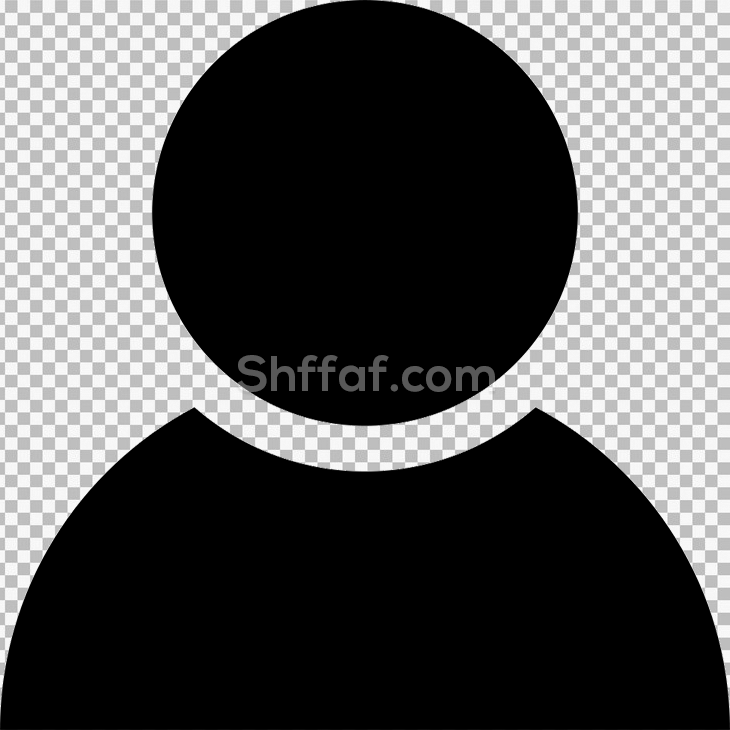 ايقونة مستخدم يوزر لون اسود user icon png