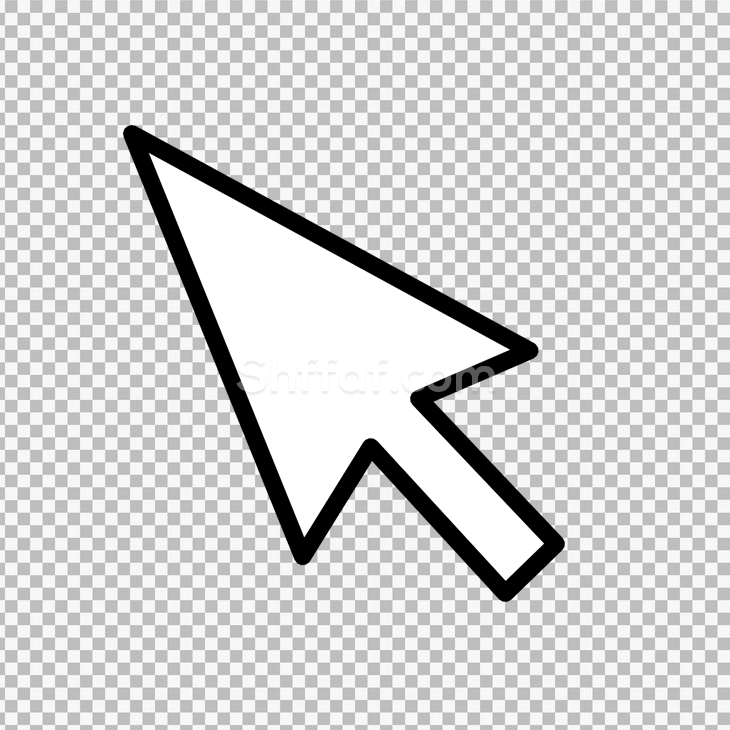 ايقونة مؤشر سهم arrow cursor png transparent