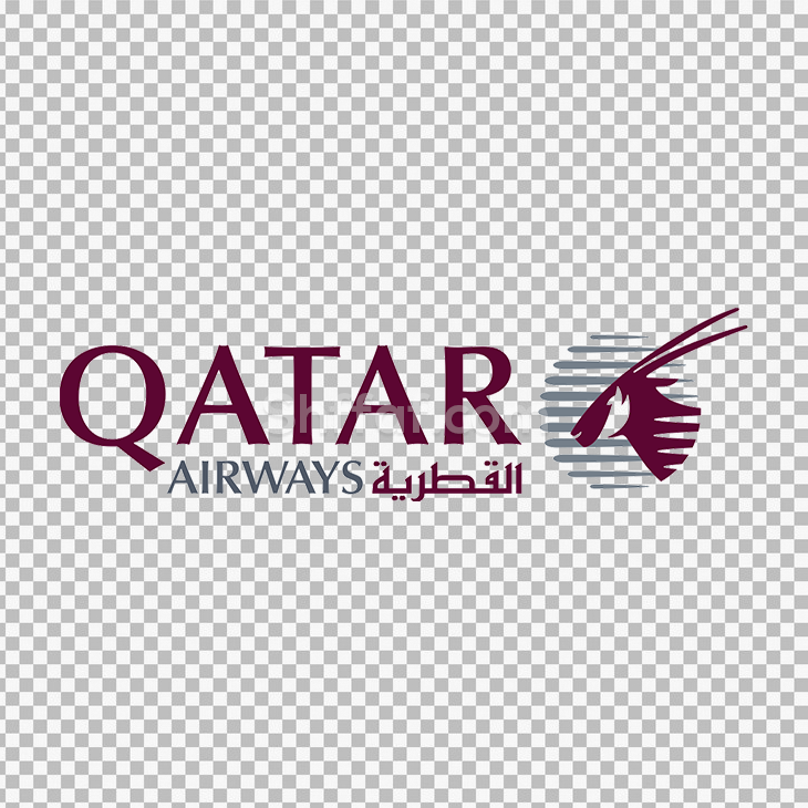 شعار الخطوط الجوية القطرية مفرغ Qatar Airways logo png