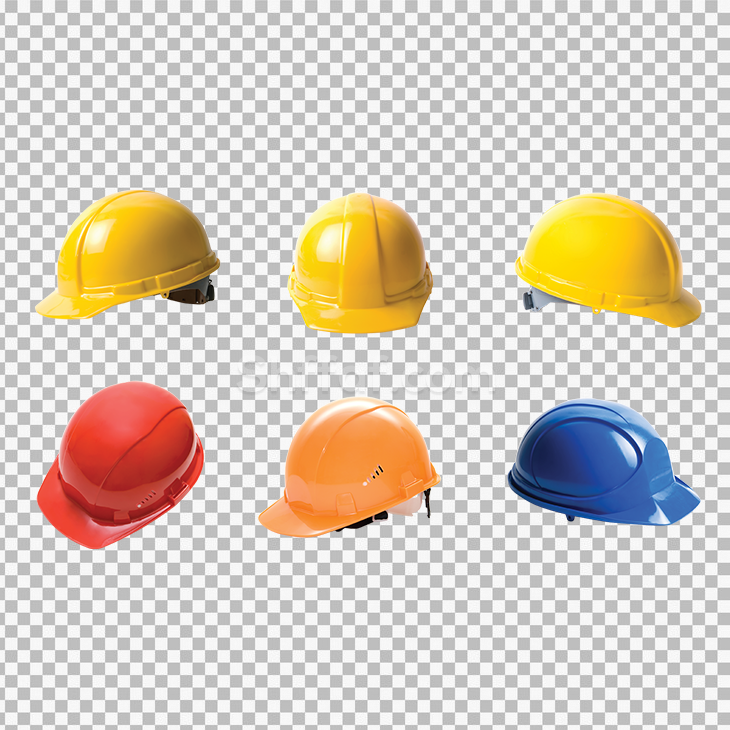 قبعات عمال ملونة معدات حماية وامان Hard Hats Headgear Cap png