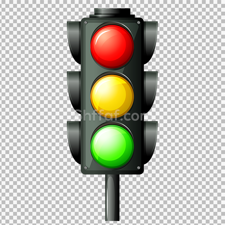 صورة اشارة مرور رسوم مفرغة Traffic light png