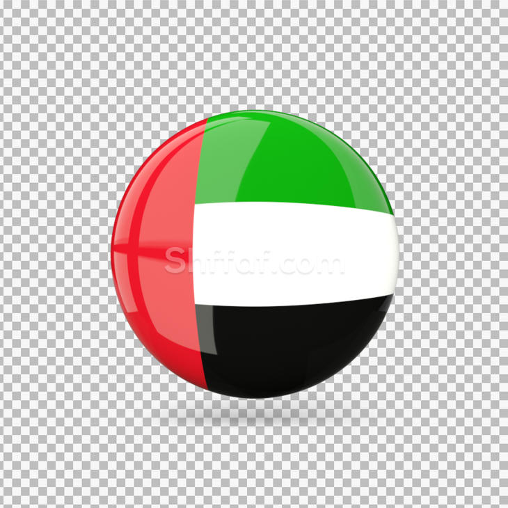 علم الامارات العربية المتحدة دائرة مميز UAE Flag png