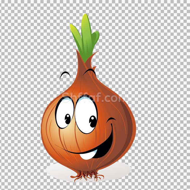 صورة بصلة لها عيون كرتون onion cartoon png