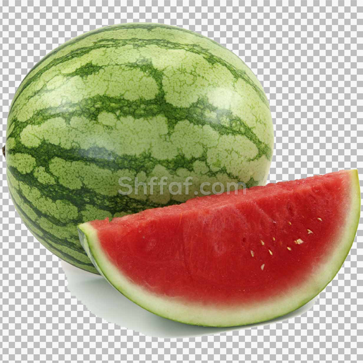 صورة بطيخة مشقوحة ناضجة مفرغة watermelon real png